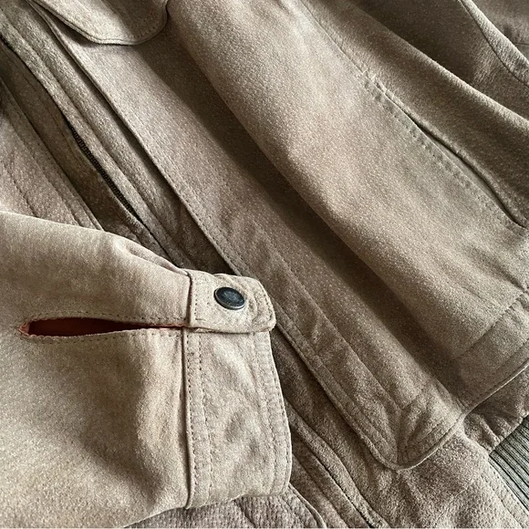 Vintage 90s Authentic Suede Jacket Mens Size 38 - Picture 4 of 10